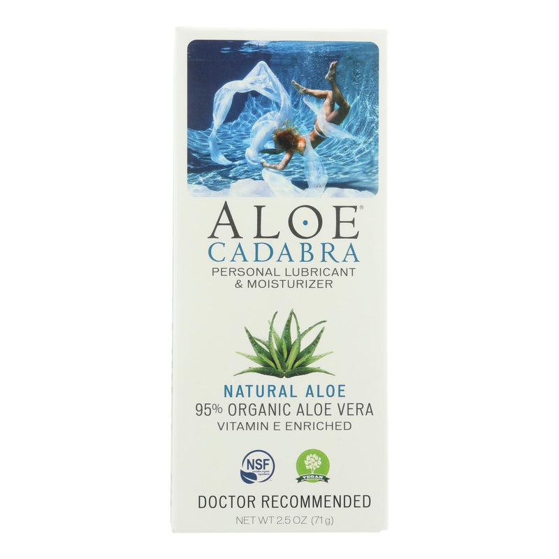 Aloe Cadabra Organic Natural Personal Lubricant (Pack of 2.5 Oz Unscented, Natural Aloe) - Cozy Farm 