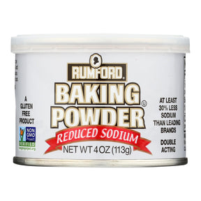 Rumford Baking Powder, Low Sodium, 4 Oz. (Pack of 24) - Cozy Farm 