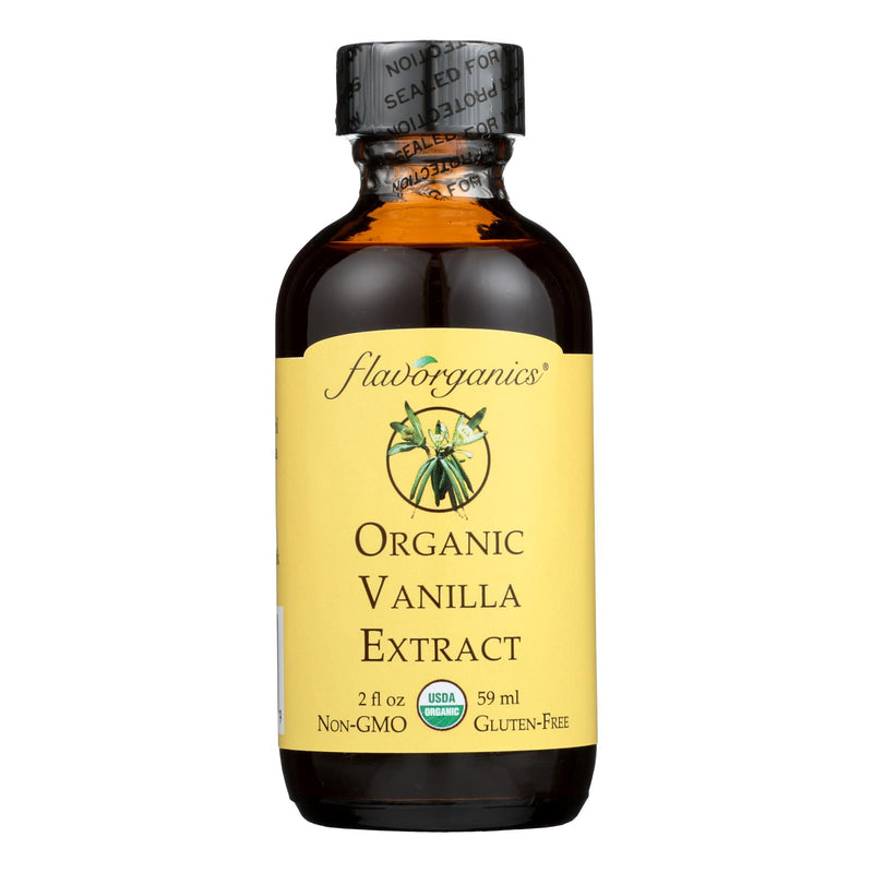 Organic Vanilla Flavorganics Extract (Pack of 12 - 2 Oz, Non-GMO, Kosher) - Cozy Farm 