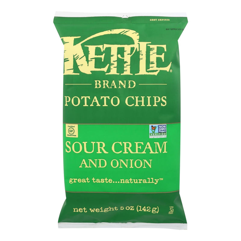 Kettle Brand Sour Cream & Onion Potato Chips (15 x 5 Oz.) - Cozy Farm 