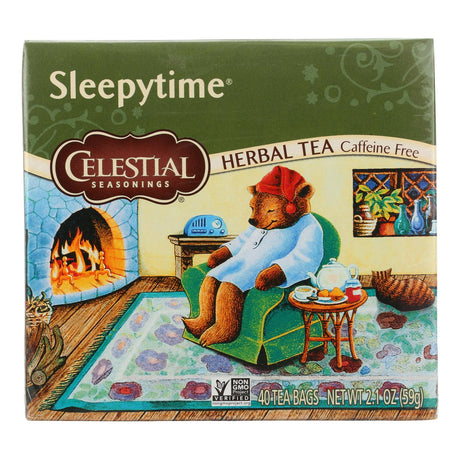 Celestial Seasonings Herbal Tea, Sleepytime: Calming Herbal Blend - Pack of 6 - 40 Tea Bags - Cozy Farm 