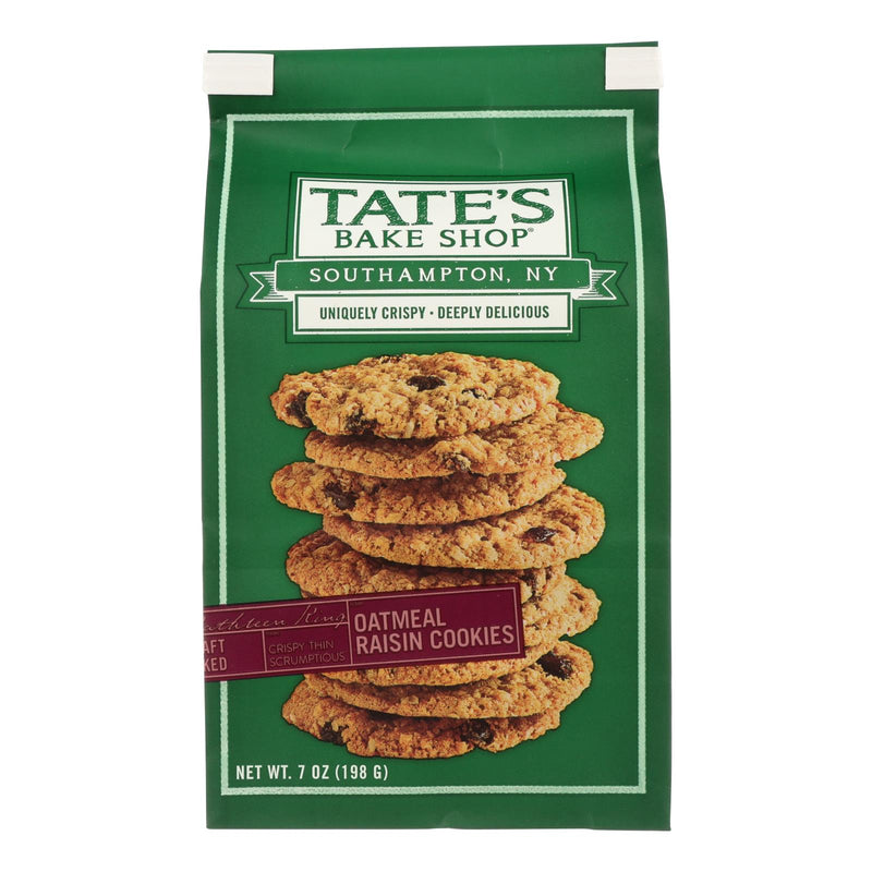 Tate's Bake Shop Oatmeal Raisin Cookies, 7 Oz, Pack of 12 - Cozy Farm 