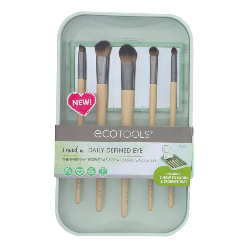 EcoTools Daily Defined Eye Makeup Brush Kit, Case of 2 - Cozy Farm 