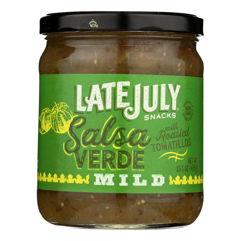 Late July Snacks Salsa Verde (Pack of 12 - 15.5 Oz.) - Cozy Farm 