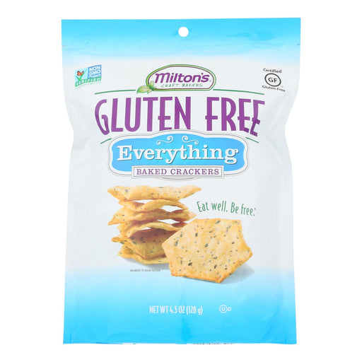 Milton's Gluten-Free Baked Crackers - Everything (Pack of 12, 4.5 Oz.) - Cozy Farm 