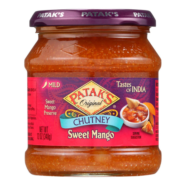 Patak's Mild Sweet Mango Chutney, 12 Oz (Pack of 6) - Cozy Farm 