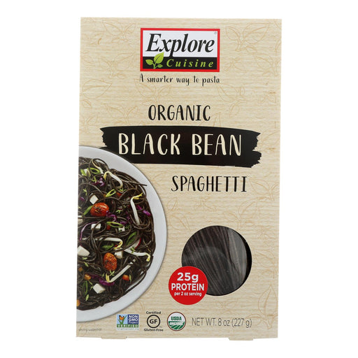 Explore Cuisine Organic Black Bean Spaghetti (Pack of 6 - 8 Oz.) - Cozy Farm 