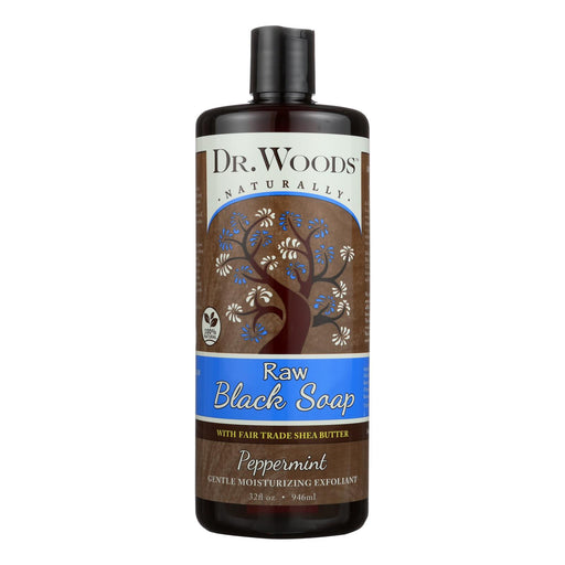 Dr. Woods Naturals Black Soap - Shea Vision - Peppermint - 32 oz - Cozy Farm 