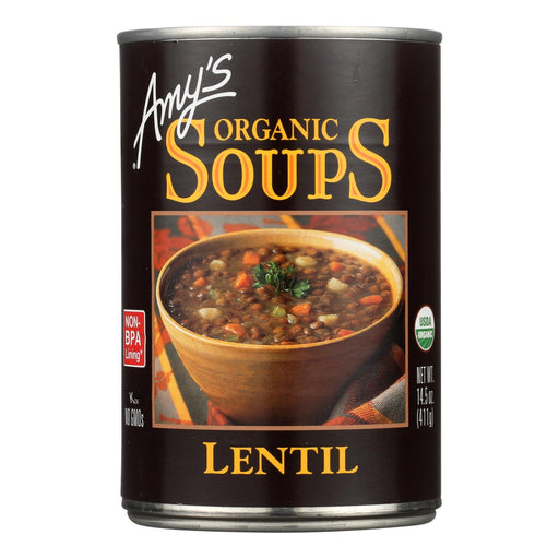 Amy's USDA Organic Lentil Soup, Wholesome & Hearty, 14.5 Oz. (Pack of 12) - Cozy Farm 