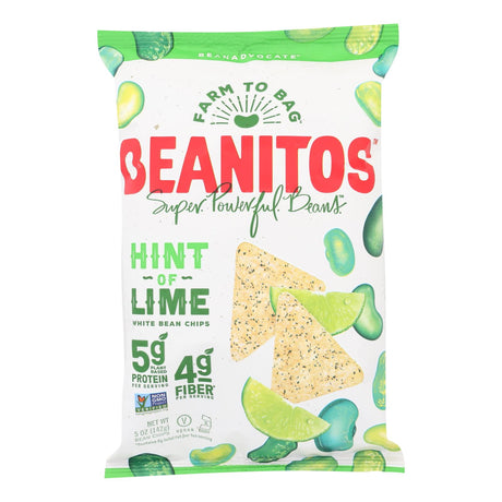 Beanitos White Bean Chips Hint of Lime, 5 Oz (Pack of 6) - Cozy Farm 