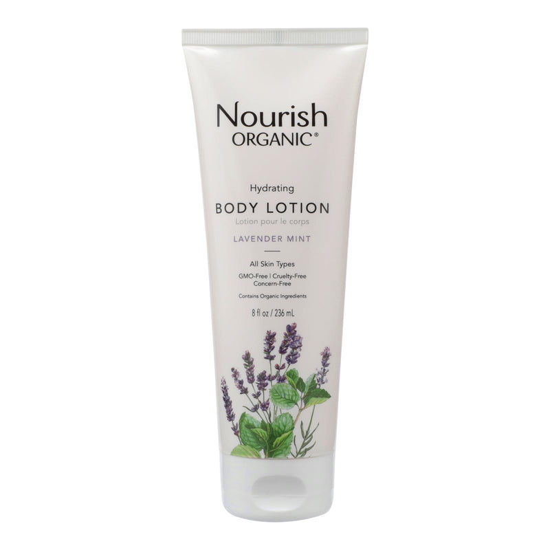 Nourish Organic Body Lotion 8-Pack Lavender Mint, 12 Fl Oz. - Cozy Farm 