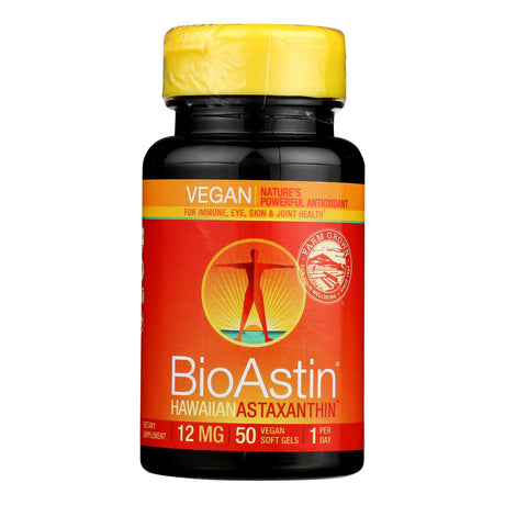 Nutrex Hawaii Bioastin Premium AstaPure Hawaiian Astaxanthin 12mg Vegetarian Gelcaps (Pack of 50) - Cozy Farm 