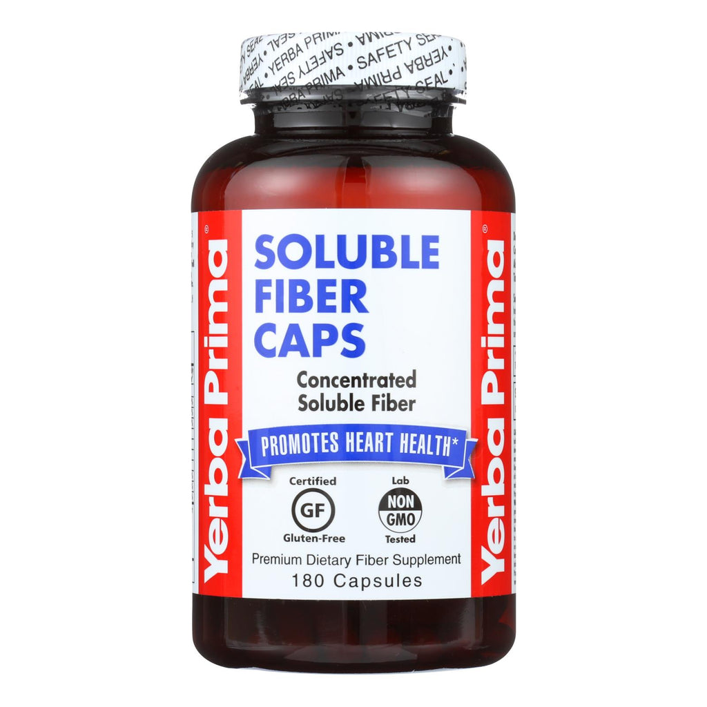 Yerba Prima Soluble Fiber (Pack of 180 Capsules) - 625 mg - Cozy Farm 