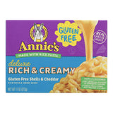 Annie's Homegrown Rice Pasta Dinner Creamy Deluxe, Gluten-Free, 11 Oz Extra Cheesy Cheddar Sauce (Pack of 12) - Cozy Farm 