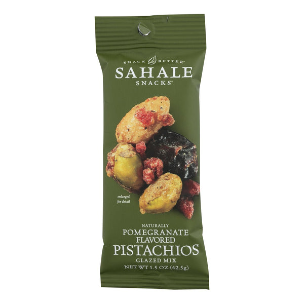 Sahale Glazed Pomegranate Pistachio Mix (Pack of 9 - 1.5 Oz.) - Cozy Farm 