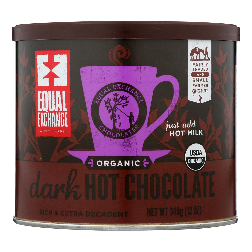 Organic Dark Hot Chocolate (Pack of 6) - 12 Oz. by Equal Exchange - Cozy Farm 