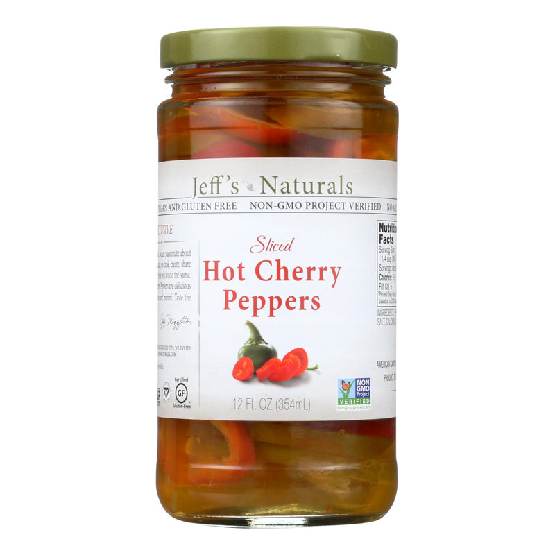 Jeff's Natural Hot Cherry Pepper, 6 Pack, 12 oz - Cozy Farm 