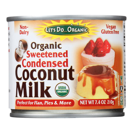 Let's Do Organic Sweetened Condensed Organic Coconut Milk (Pack of 6 - 7.4 Fl Oz). - Cozy Farm 