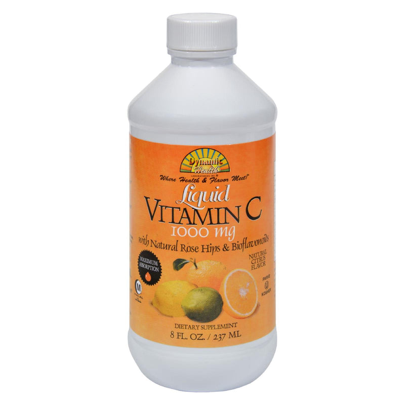 Dynamic Health Liquid Vitamin C with Natural Citrus Flavor - 1000mg - 8 Fl Oz - Cozy Farm 