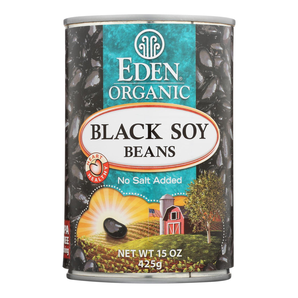 Eden Foods Organic Black Soy Beans, 15 Oz. (Pack of 12) - Cozy Farm 