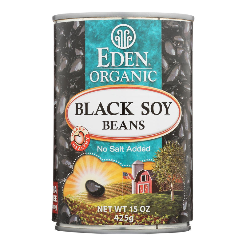 Eden Foods Organic Black Soy Beans, 15 Oz. (Pack of 12) - Cozy Farm 