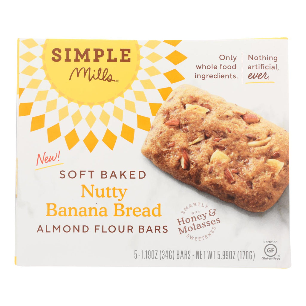 Simple Mills Soft Baked Nutty Banana Bread (Pack of 6 - 5.99 Oz.) - Cozy Farm 
