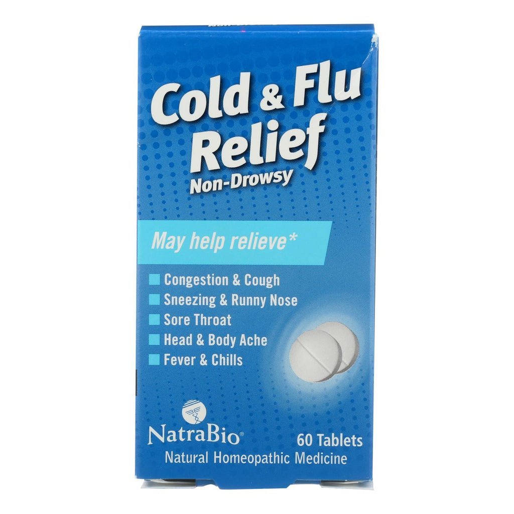 Natrabio Cold and Flu Relief Non-Drowsy (Pack of 60 Tablets) - Cozy Farm 