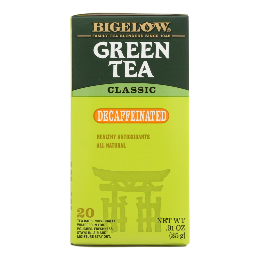 Bigelow Decaf Green Tea (Pack of 6 - 20 Bags) - Cozy Farm 