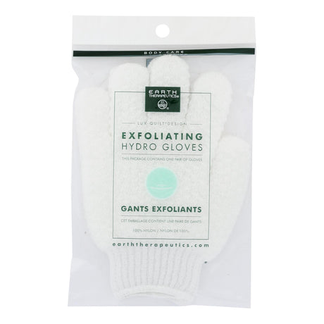 Earth Therapeutics Hydro Gloves Exfoliating White 2 Pairs - Cozy Farm 