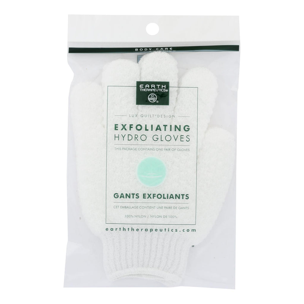 Earth Therapeutics Hydro Gloves  - Exfoliating White - Cozy Farm 