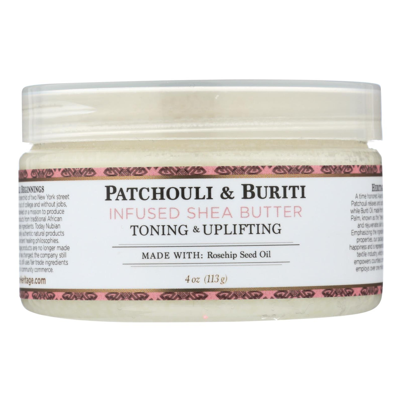 Nubian Heritage 100% Organic Patchouli and Buriti Oils Shea Butter (Pack of 4) - Cozy Farm 