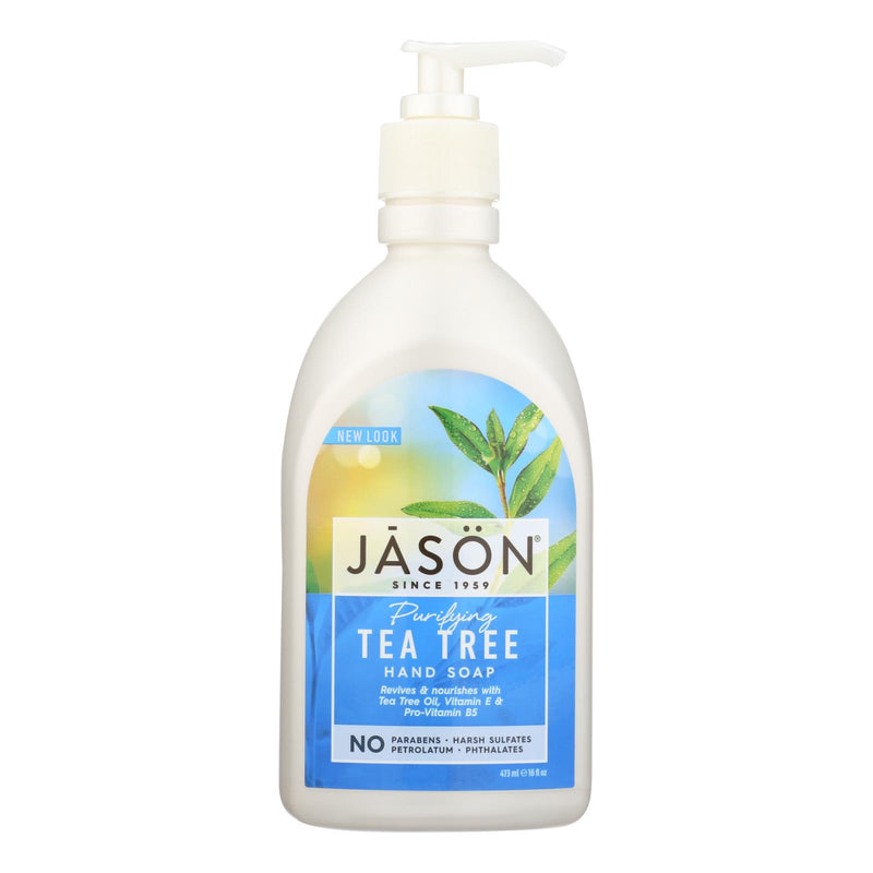 Jason Pure Natural Purifying Tea Tree Hand Soap (16 Fl Oz) - Cozy Farm 