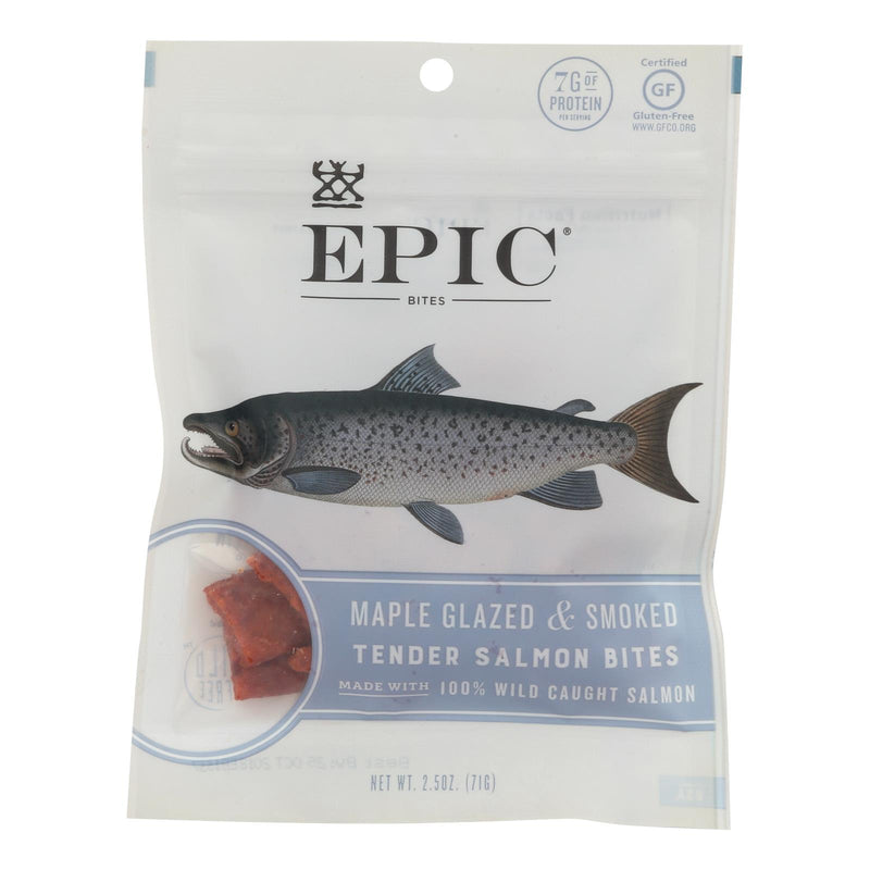 Epic Salmon Jerky: Maple-Dill Bites, 2.5 Oz. (Pack of 8) - Cozy Farm 