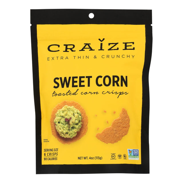 Craize Sweet Toasted Corn Crisps, 4 Oz. (Pack of 6) - Cozy Farm 