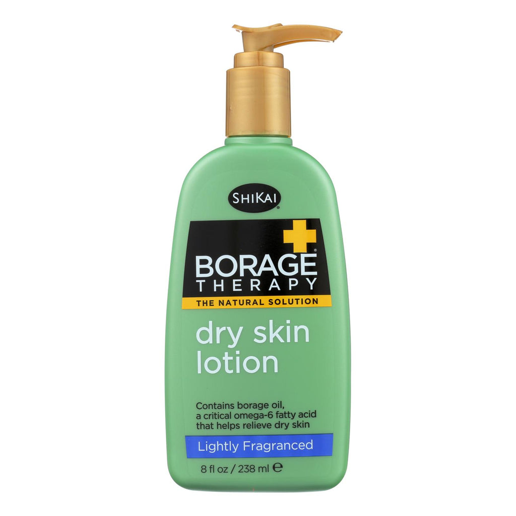 Shikai Borage Therapy Dry Skin Lotion (Pack of 8) Lightly Fragranced - 8 Fl Oz. - Cozy Farm 