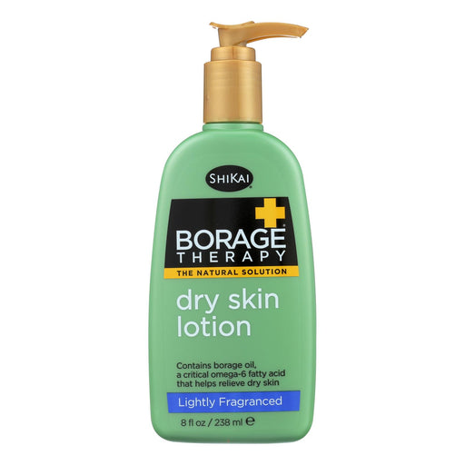 Shikai Products Borage Therapy Dry Skin Lotion - Lightly Fragranced, 8 Fl Oz - Cozy Farm 