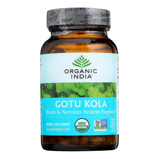 Organic India Gotu Kola Wellness Supplements - 90 Count - Cozy Farm 