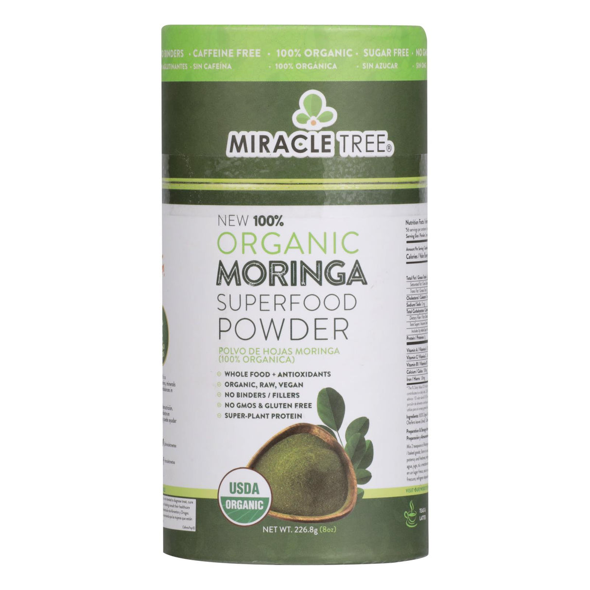 Miracle Tree 6 Pack Organic Moringa Powder (8 Oz.) - Cozy Farm 