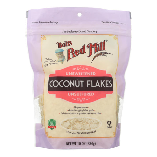 Bob's Red Mill Unsweetened & Unsulfured Coconut Flakes (Pack of 4 - 10 Oz.) - Cozy Farm 