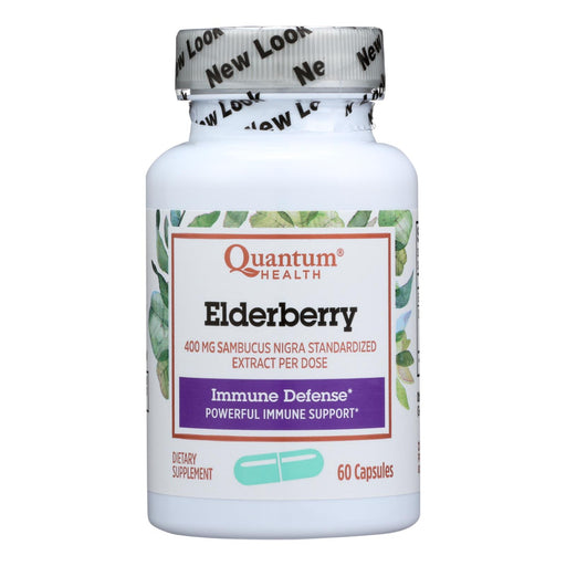 Quantum Elderberry Immune Defense Extract: 60 Capsules, 400mg Each - Cozy Farm 