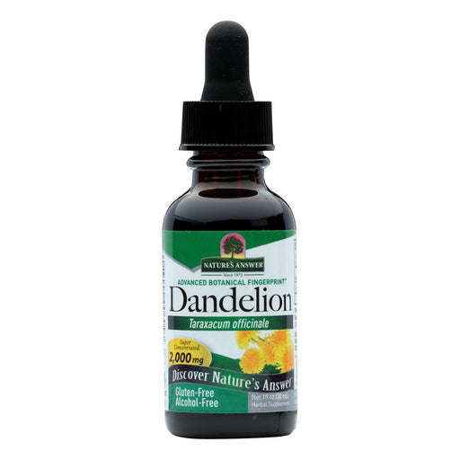 Nature's Answer Dandelion Root Extract | Supports Liver and Digestive Health | 1 Fl Oz. - Cozy Farm 