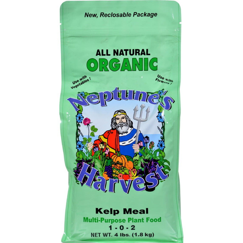 Neptune's Harvest Kelp Meal Fertilizer (Pack of 4 Lbs. - Green Label) - Cozy Farm 