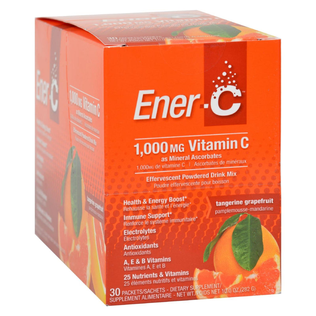 Ener-C Vitamin Drink Mix (Pack of 30) - Tangerine Grapefruit Flavor - 1000mg - Cozy Farm 