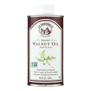 La Tourangelle Roasted Walnut Oil: Rich Nutty Flavor in Every 500ml Bottle (Pack of 6) - Cozy Farm 