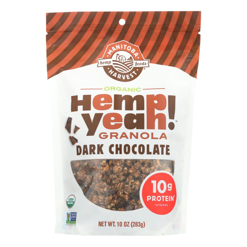 Manitoba Harvest Hemp Granola, Dark Chocolate, 10 oz, 6-Pack - Cozy Farm 