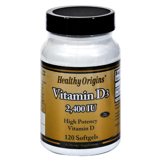Healthy Origins Vitamin D3 (Pack of 120 Softgels) - 2400 IU - Cozy Farm 