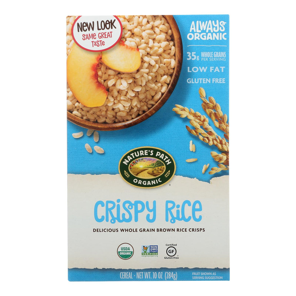 Nature's Path Organic Whole Grain Crispy Rice Cereal, Pack of 12 - 10 Oz. Boxes - Cozy Farm 