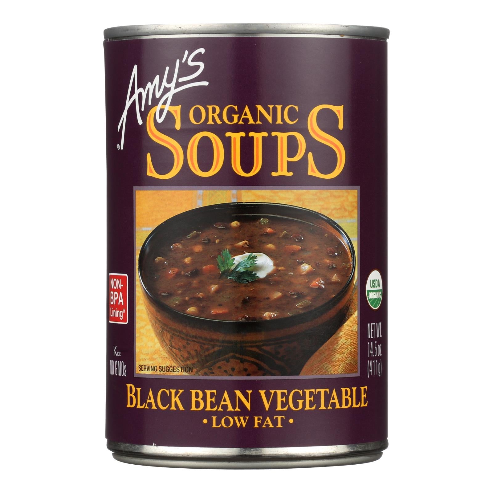 Organic Low Fat Chunky Vegetable Soup, 14.5 oz, Amy's Kitchen