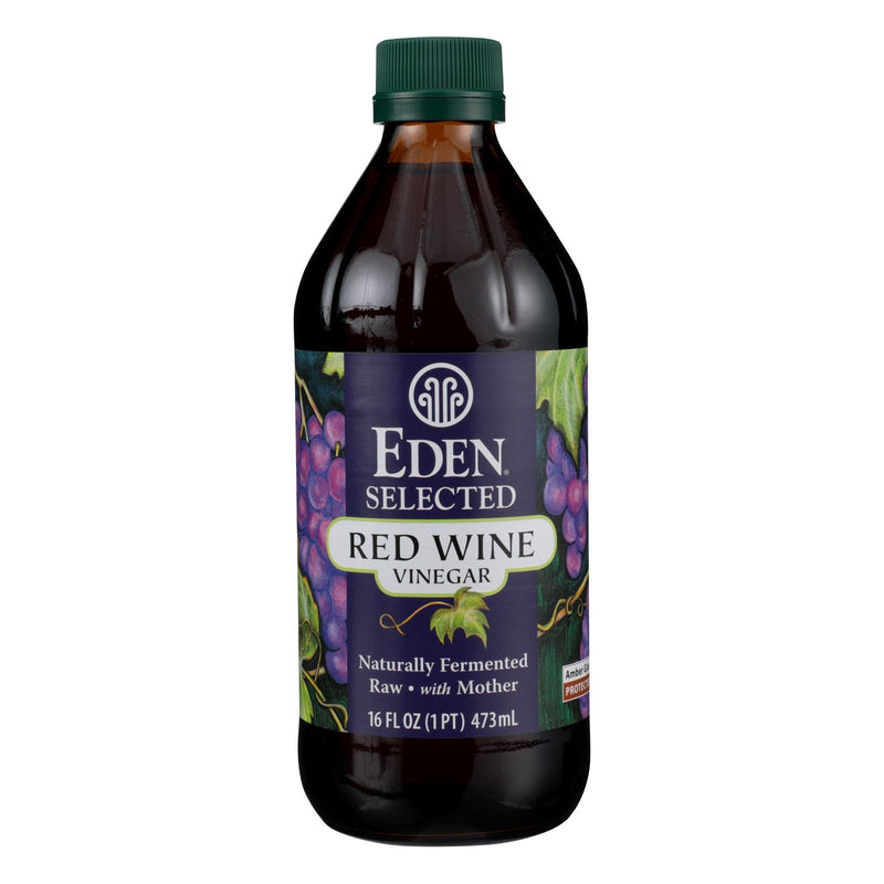 Eden Foods Raw Unfiltered Red Wine Vinegar, 12 - 16 Fl Oz. Bottles - Cozy Farm 