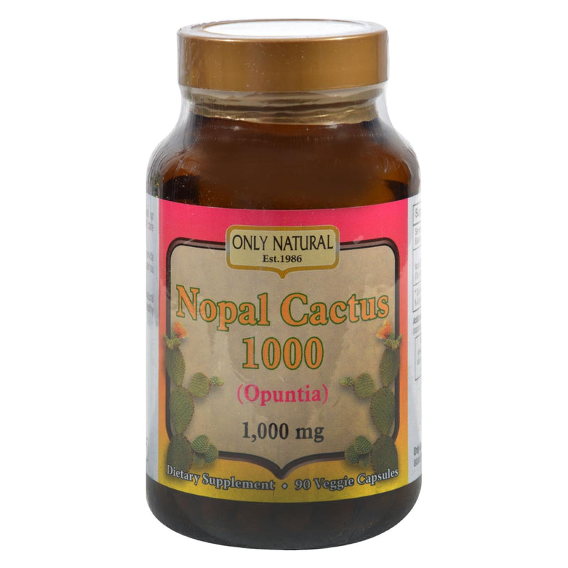 Only Natural Nopal Cactus (1000 mg - 90 Veggie Capsules) - Cozy Farm 